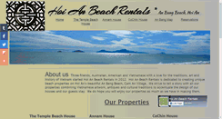 Desktop Screenshot of hoi-an-beach-rentals.com